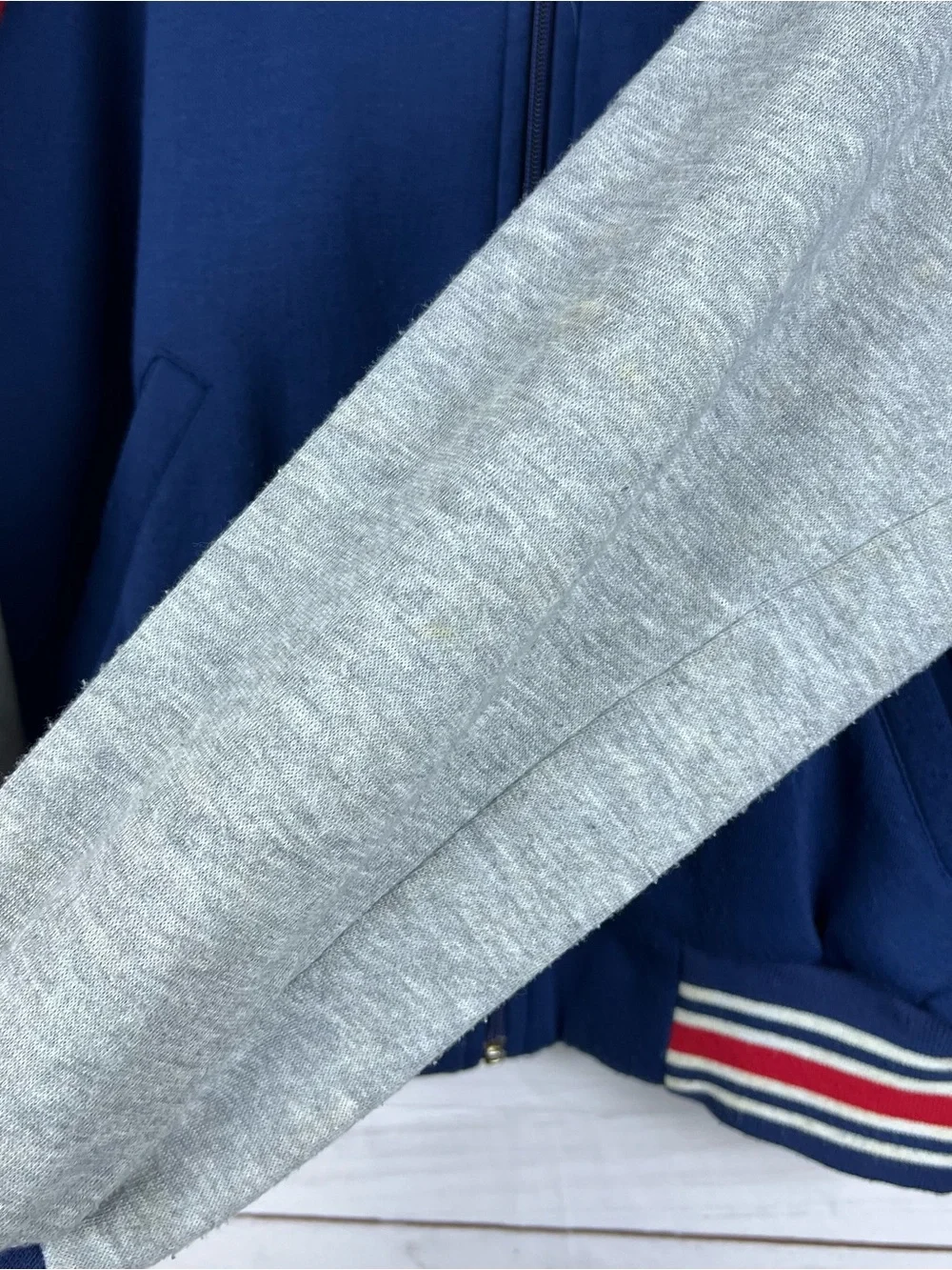 Nike Blue Tag Vintage 80s 2 Piece Tracksuit Set Size Small Mens Navy Gray - Picture 13 of 15